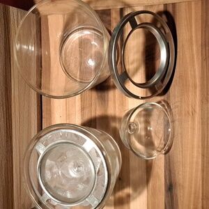 Vintage 2) 3piece Dessert Coolers